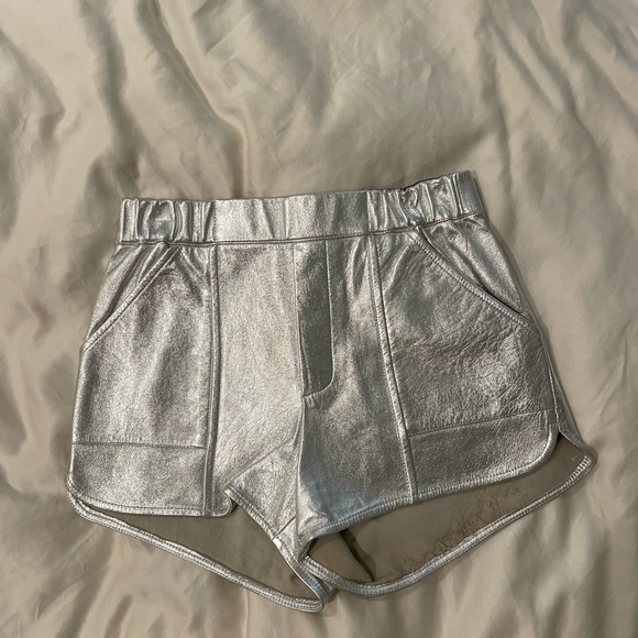 Silver ALC shorts. Size Small.